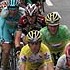 Frank Schleck im Hauptfeld w�hrend der 5. Etappe der Baskenland-rundfahrt 2007